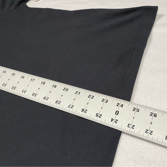 NWT ERIKA 100% Cotton Black Round Neck Short Sleeve Tee Size L #1368 - Picture 7 of 7